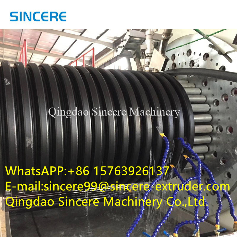 Spiral Winding Electrical Pipe Manufacturing Machine HDPE Culvert Making Extrusion