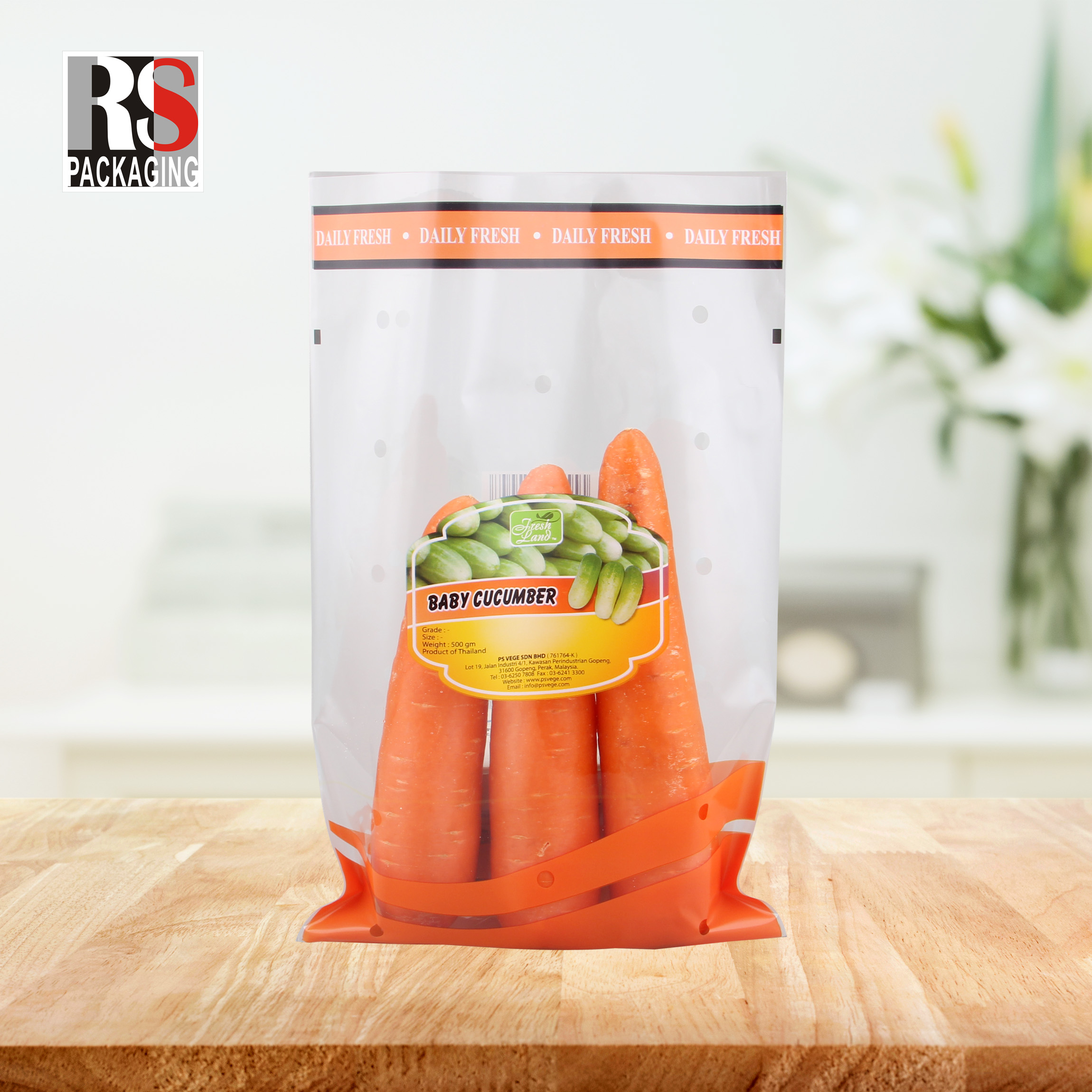 Hot Seal Clear OPP Plastic Cookie Packaging Bag Food Grade