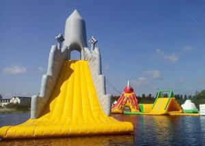 Quality Customized Color Great Commercial Inflatable Water Slides For Water Equipment wholesale