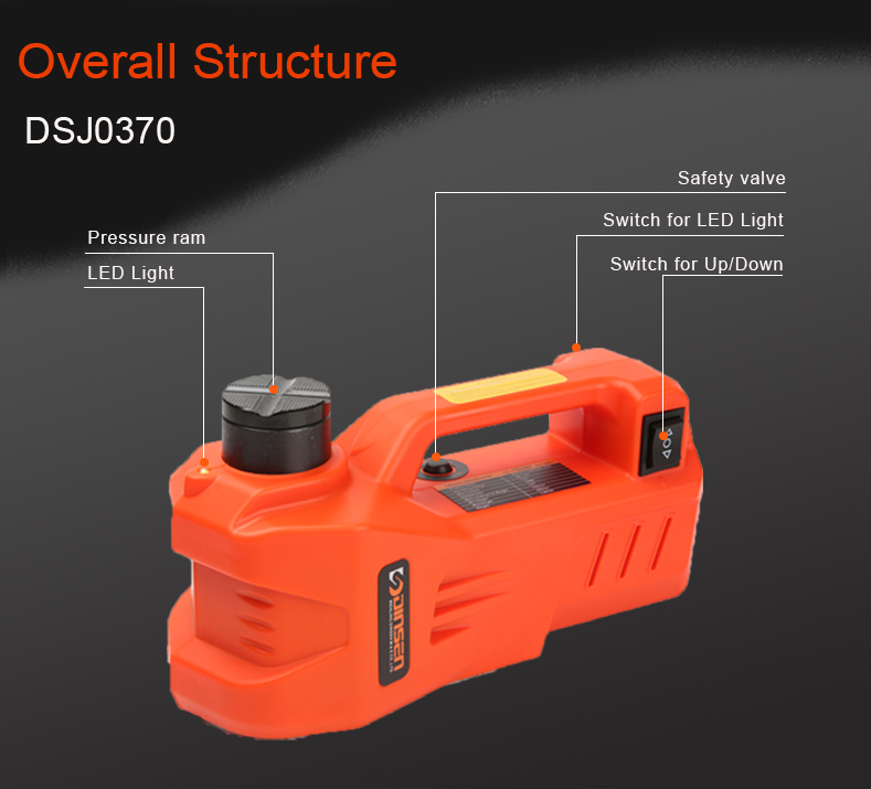 Universal Portable 3t Electric Hydraulic Jack Kit For Car Repair