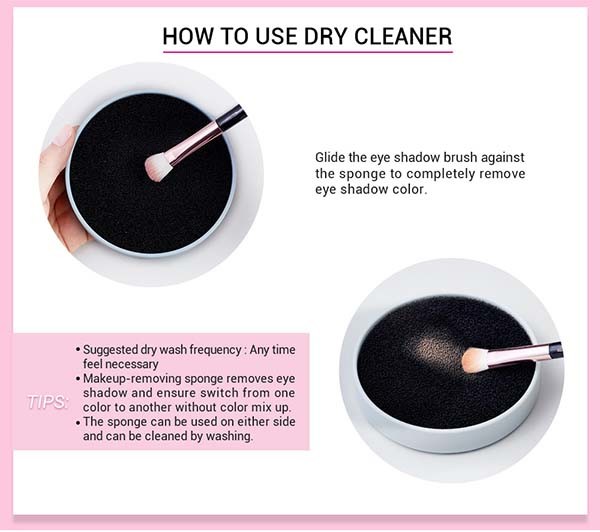 Compact Persian Violet Daily Makeup Brush Cleaner No Hurting Hands