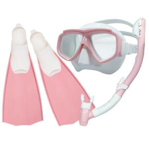 Quality Underwater Diving Mask Snorkel Fins Swimming Flipper Tempered Glass wholesale