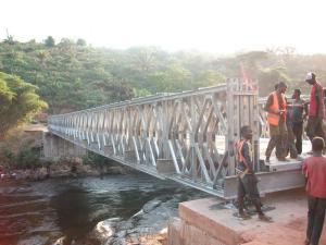 Quality Timber Deck Bailey Steel Truss Bridge Compact With Single Lane wholesale