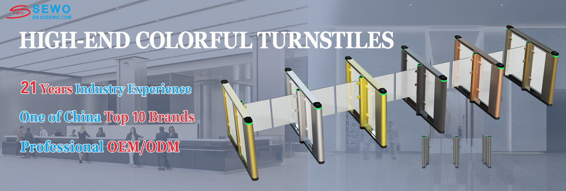 Customized Security Barrier Gate System 45people/min For Office Building
