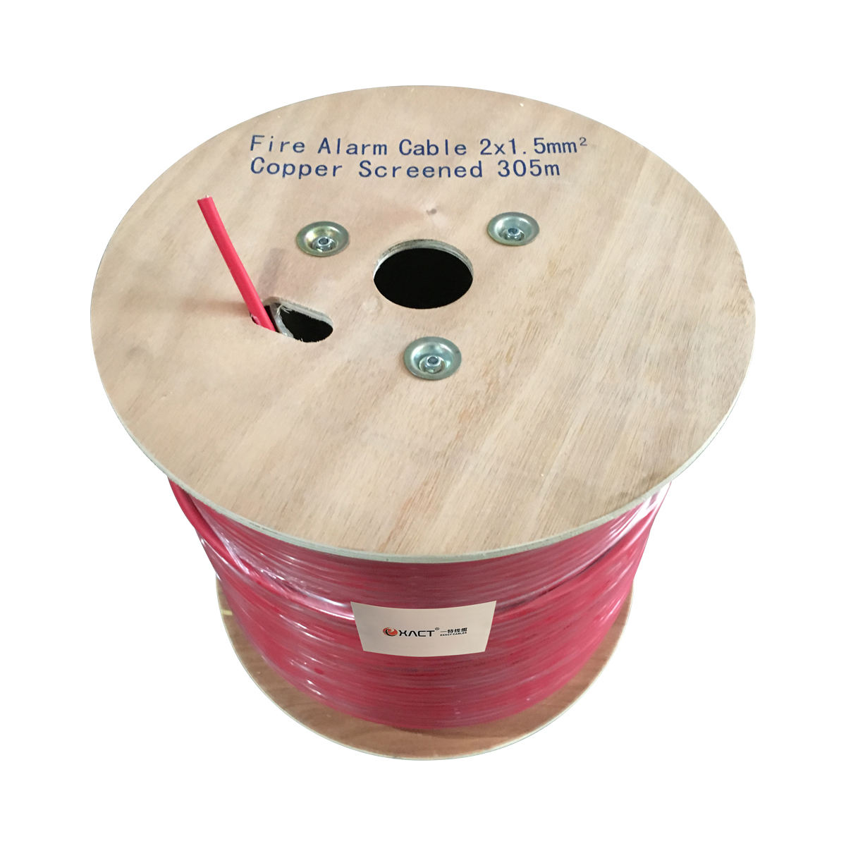 ExactCables Red KPS Screened ng A -FRLS 2x2x1.5 Fire Rated Wire PVC Insulation Material