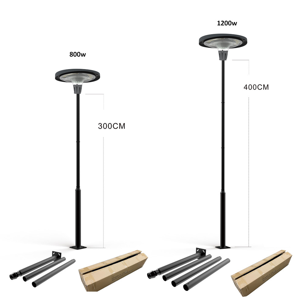 Residential 1200w RGB Solar Garden Lights Patio Solar Garden Path Lights