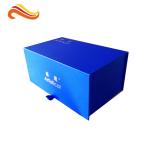 Solid Luxury Paper Gift Box , Blue Velvety Packaging,luxury gift boxes packaging