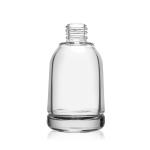 Cosmetic Dropper Round Serum 50ml Glass Bottle Frosted Empty Clear 55ml