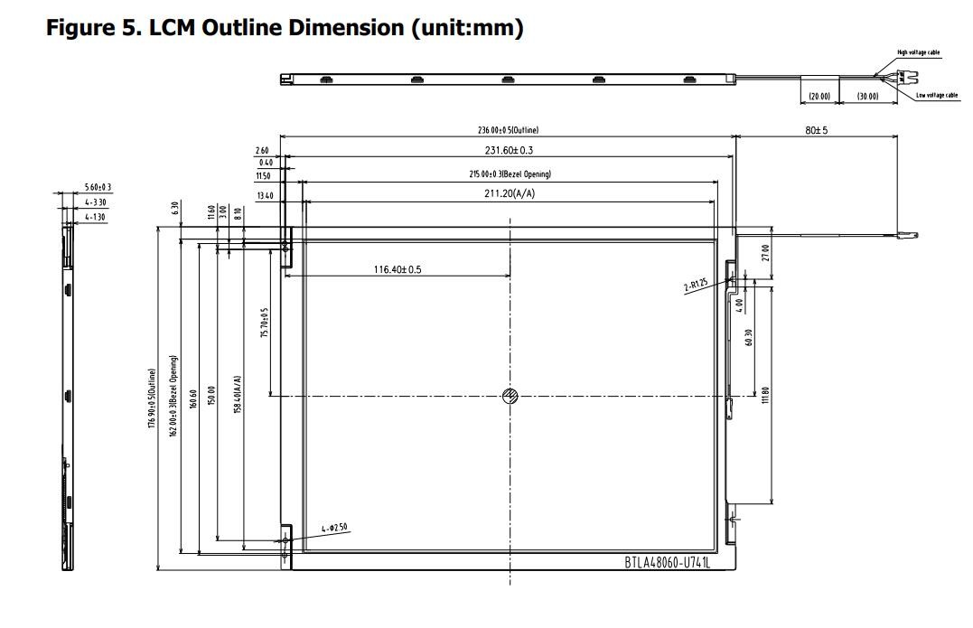 BOE BA104S01-100 10.4 Inch LCD Panel RGB 4:3 Cost-Effective Customized