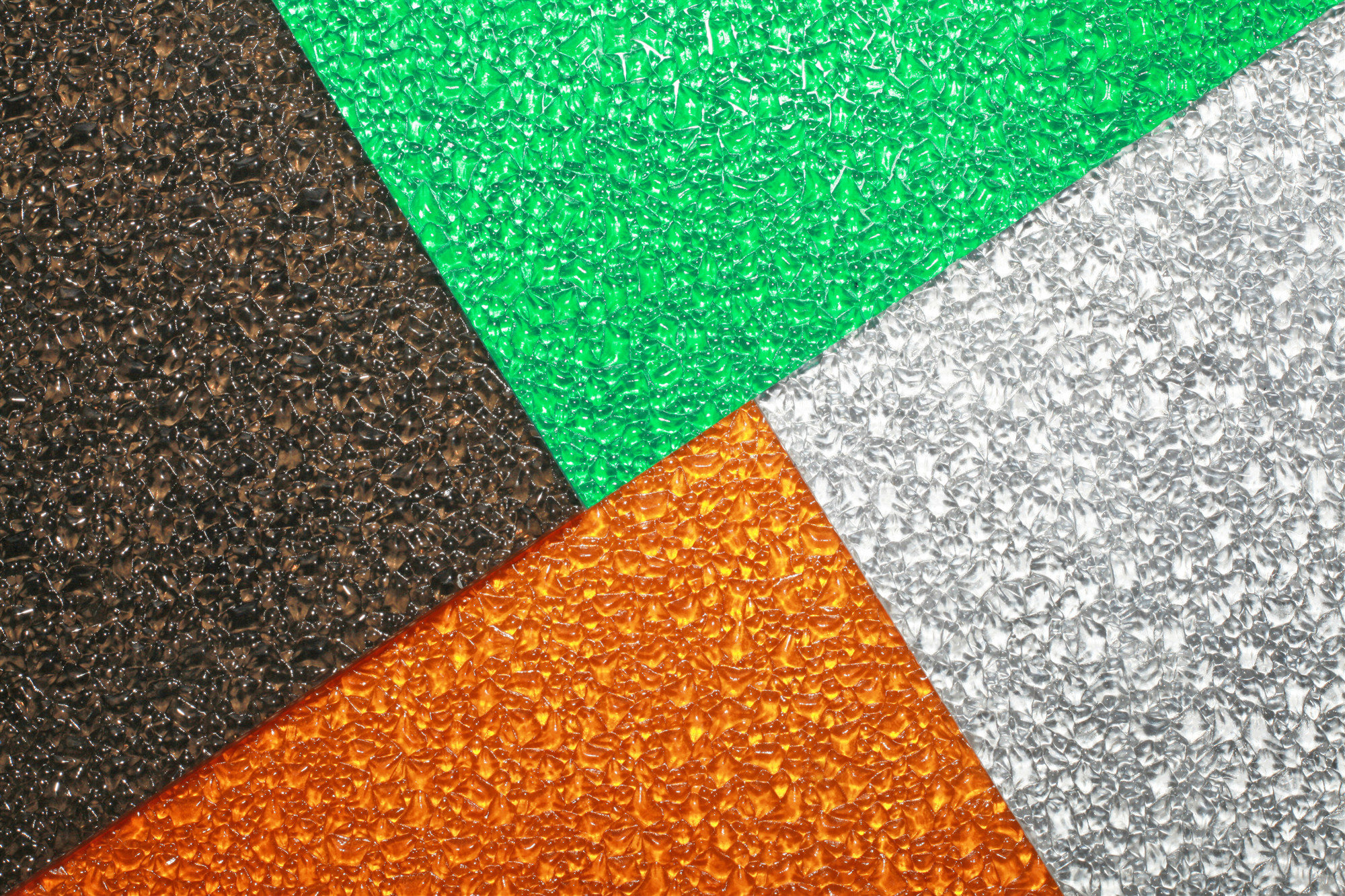 1.6mm-18mm Thickness Crystal Embossed Polycarbonate Sheet For Upholster Skylight