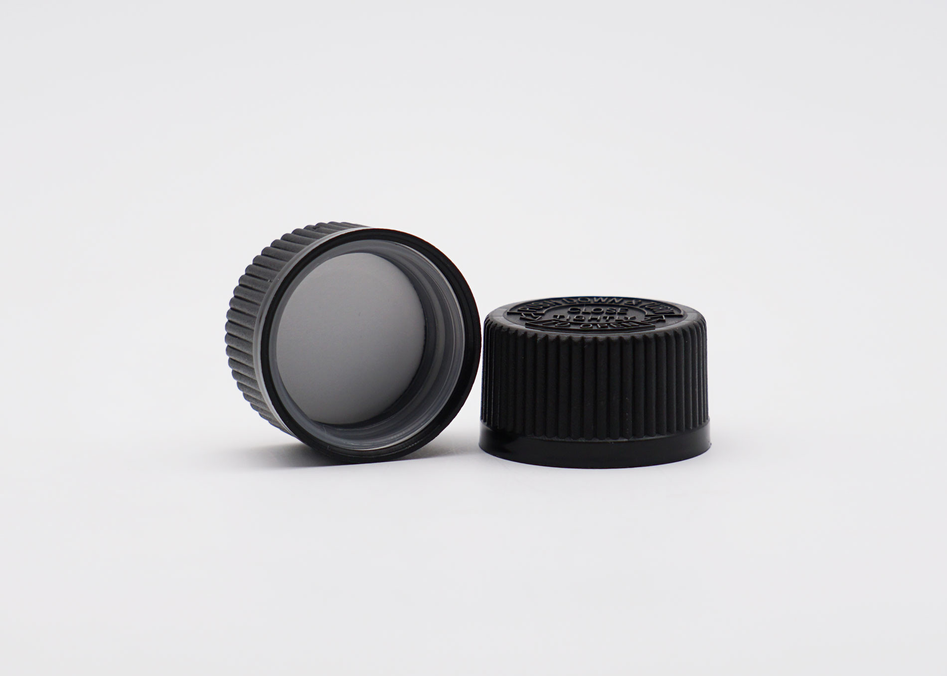 18mm CRC Medicine Bottle Child Resistant Closure Non Spill Sealing