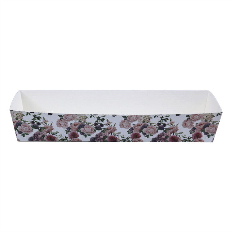 Oven Safe Long Rectangle Paper Cake Baking Pans High Temperature Resistant