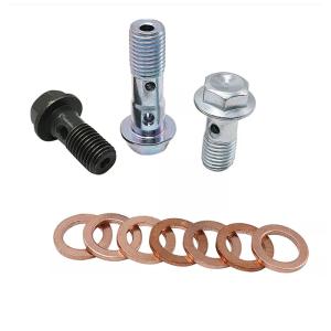 Quality Copper Brake Hose Bolt Washer M10 Standard Banjo Bolt Washers wholesale