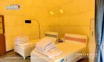 7m Outdoor Half Oval Ball Glamping Dome Tent For Hotel Tube Type