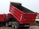 6x4 336HP 375HP Used Howo Trucks , Red Used Howo Tipper Trucks