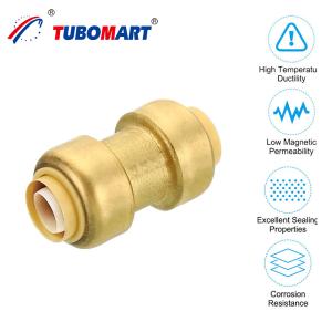 Quality Quick Connect Water Fittings Elbow High Press Brass Material Push In Fit Pipe Fitting For Water Plumbing wholesale