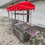 2022 Multipurpose Mobile Stainless Steel Street Food Snack Trolley Handcart