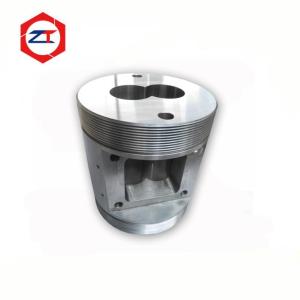 Quality 55mm Hole Animal Food Extruder Spare Parts Feeder Twin Screw Barrel For Food Extruder 45 Steel+6542 Materials wholesale