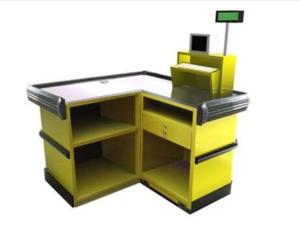 Quality Supermarket Fast Checkout Counter / Cash Register Table Counter 1100×1100×850 mm wholesale