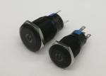 Black Momentary Aluminum 19mm Illuminated Vandal Switch