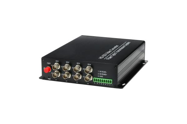 BNC level waterproof HD SDI Extender for cctv camera , 0 ~ 20km fiber optic
