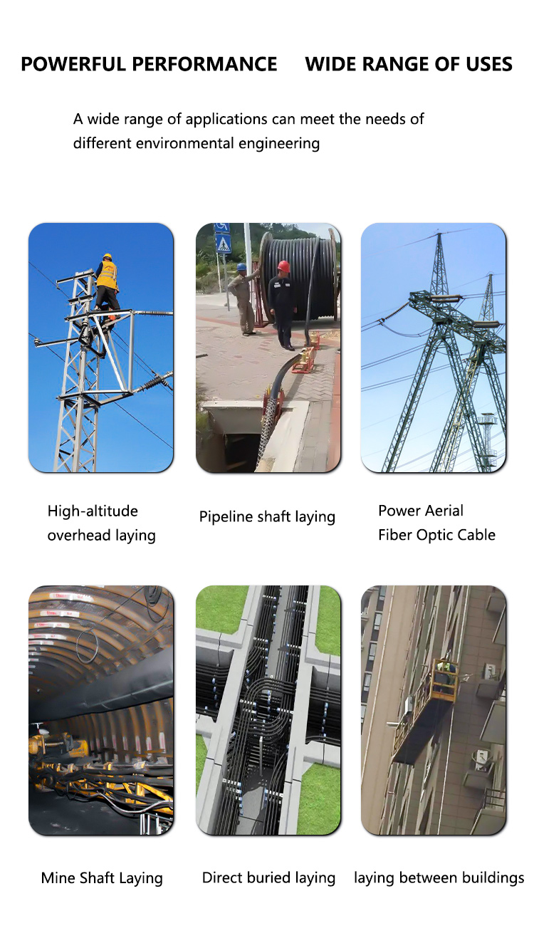 Outdoor Duct and Conduit Customized 2-288 Cores SM MM Armoured GYTS Fiber Optic Cable