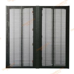 Quality Transparent Media Facade LED Waterproof Flexible LED Curtain Display 7.81mm Pitch wholesale