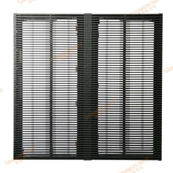 Transparent Media Facade LED Waterproof Flexible LED Curtain Display 7.81mm