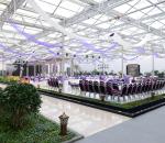 Premium PC Sheet Sustainable Greenhouse , Forest Garden Greenhouse Multi Span