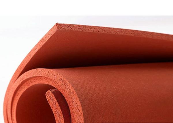 Cheap Red 3mm Silicone Sponge Rubber Sheet With Texture for sale
