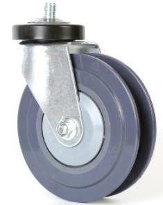 Quality PP Core Shopping Cart Caster Wheels , 125mm Shopping Trolley Castors wholesale