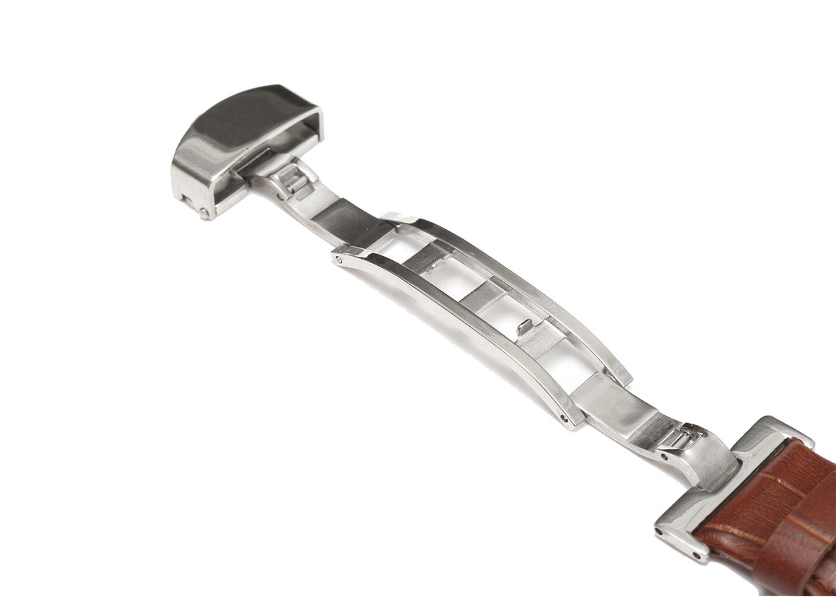 Custom Logo Automatic Wrist Watch , Stainless Steel White Face Automatic Watch