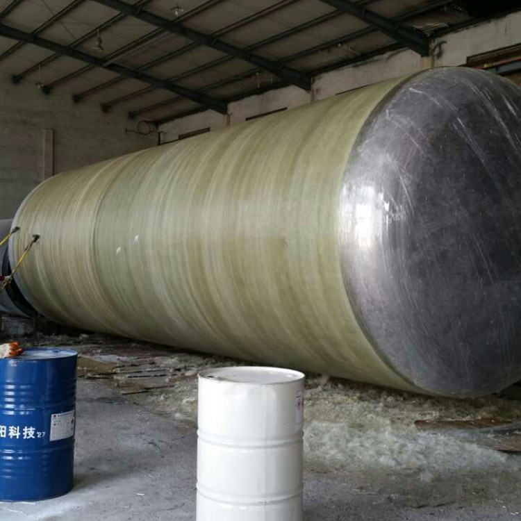 Easy Installation Round FRP Septic Tank Industrial For Chemical Production Line