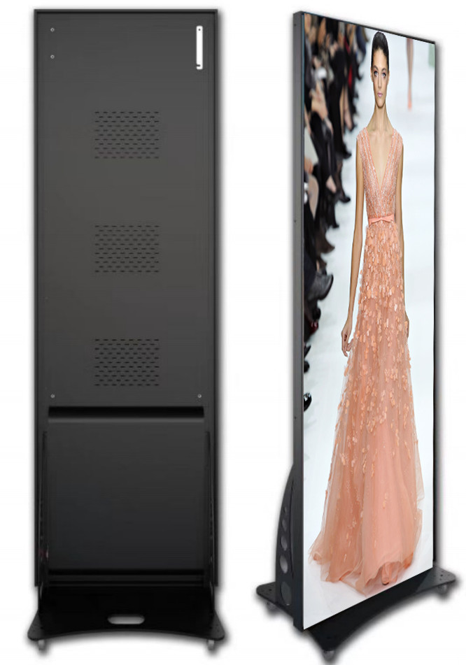 High-Performance P2.5mm LED Poster Display Stand For Shopping Center Advertising With Exceptional Visuals
