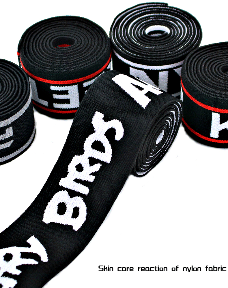 polyester elastic band for clothing waistband underwear custom logo knitted elastic jacquard band