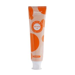 Quality 180g Bubble Orange Fruit Flavor Toothpaste Natural Perfume Tartar Prevention wholesale