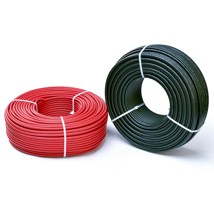 Single Core or Double Core TUV Approved 4mm 6mm Tinned Copper XLPO Solar DC Cable Wire for Solar Energy Projects