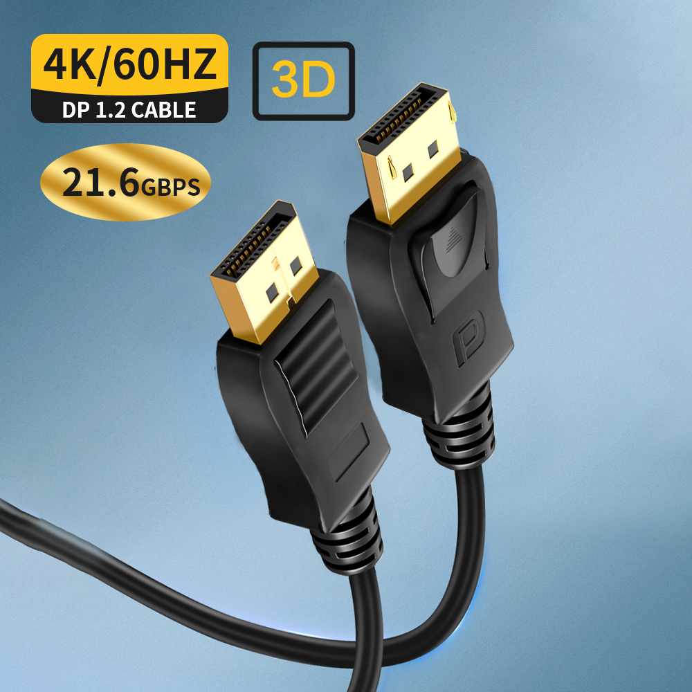 21.6G Display Port Cable 4k For PS4 DVD Player HDTV TV Box Computer Dp To Dp Cable