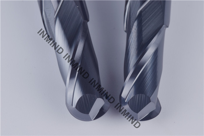 Long Carbide Nose Ball End Mill With Black AlTIN Coating , H6 Tolerance