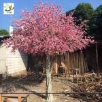 UVG garden wedding decorations fake blossom tree with pink peach flowers 3