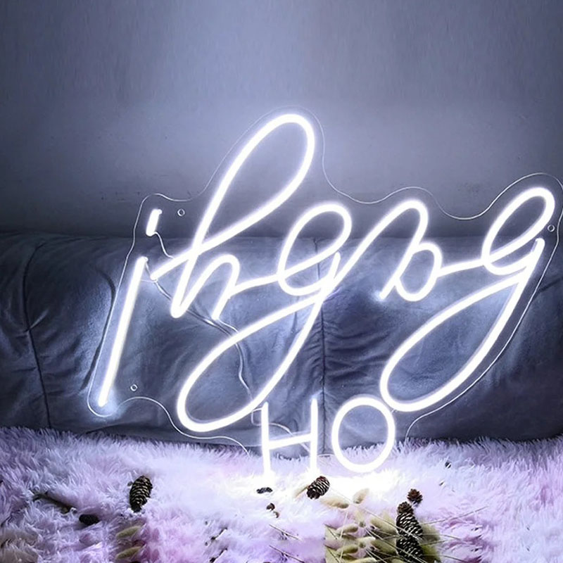 Acrylic neon Flex 12V RGB Waterproof LED Neon Sign Light for Holiday Party Decoration