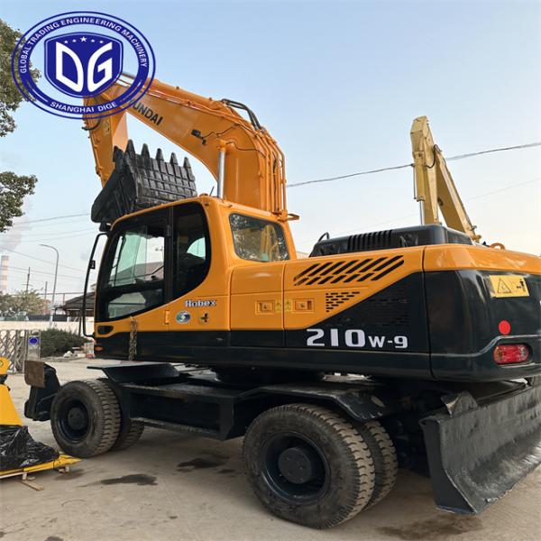Hyundai 210 Excavator In India 20 Ton Used Hyundai Model 210W-9 Wheel Excavator