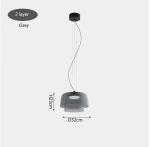 Nordic Simple Colorful Glass Restaurant Pendant Lamps For Bar Living Dining Room