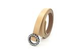 Casual Dressy Rhinestone Belts / Shiny Buckle Womens Leather Belt
