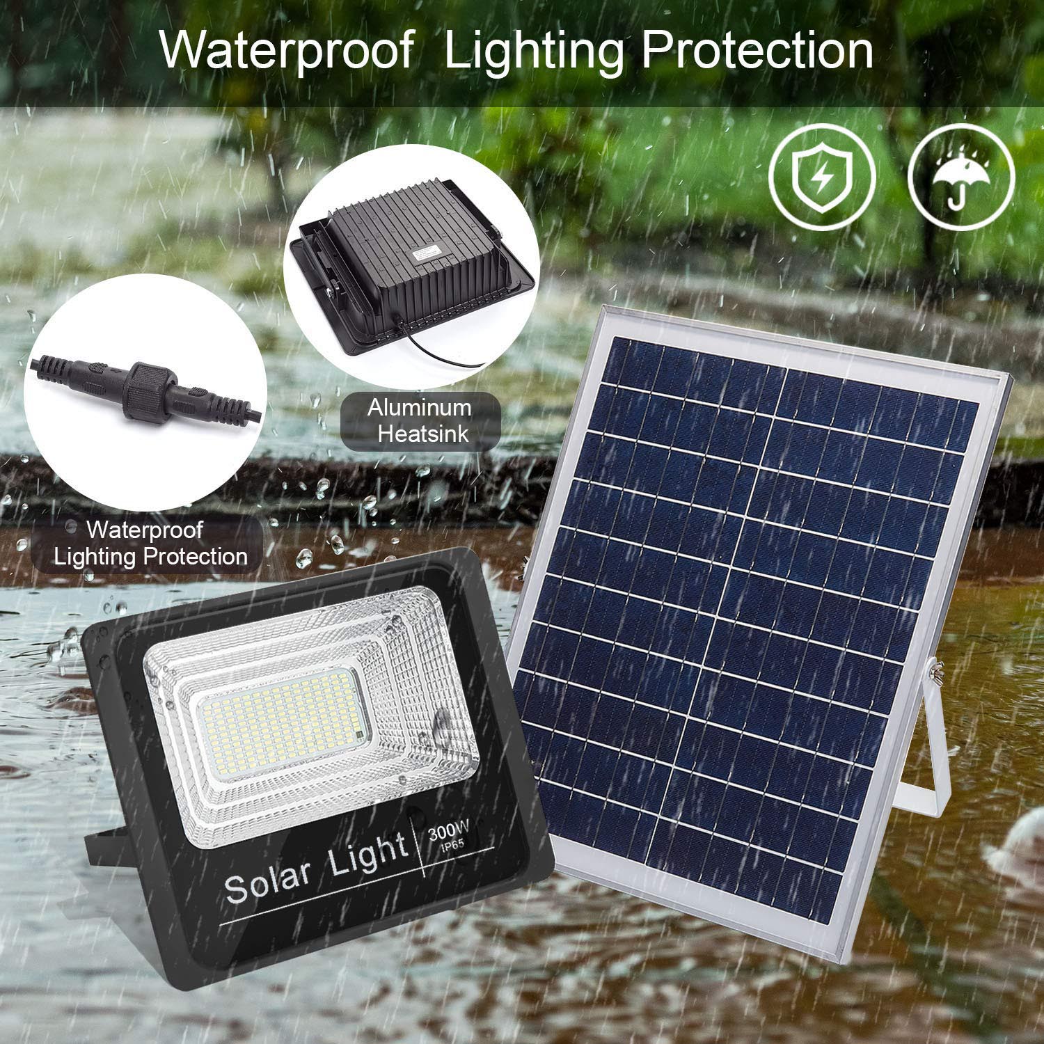 400 W IP65 Dustproof Solar Garden Street Light SDM5730 White