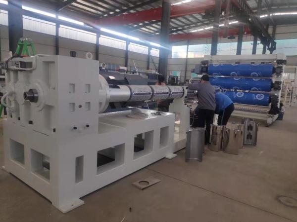 Pass GM13 Standard Geomembrane Hdpe Sheet Extrusion Line , Sheet Extruder