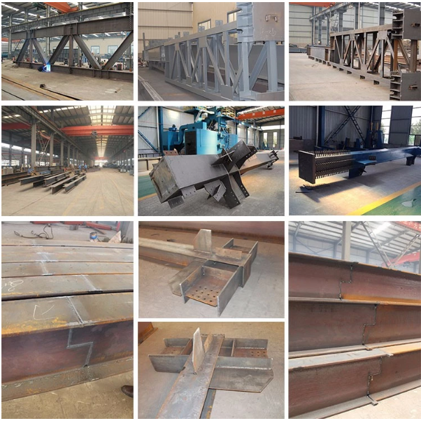 Pre Engineering Light Steel Prefab House Long Span Galvanized Portal Frame