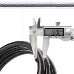 Black Waterproof Homesafe Security System Steel Wire Cable Bike Lock Rope