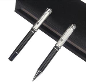 Quality New Design Nice ball pen &amp; Roller pen Metal pen set with your logo wholesale