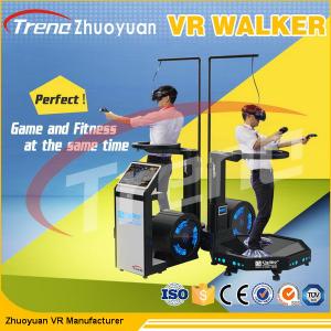 Quality Wonderful Full Motion Video Game 9D VR Simulator Treadmill For Shopping Park wholesale
